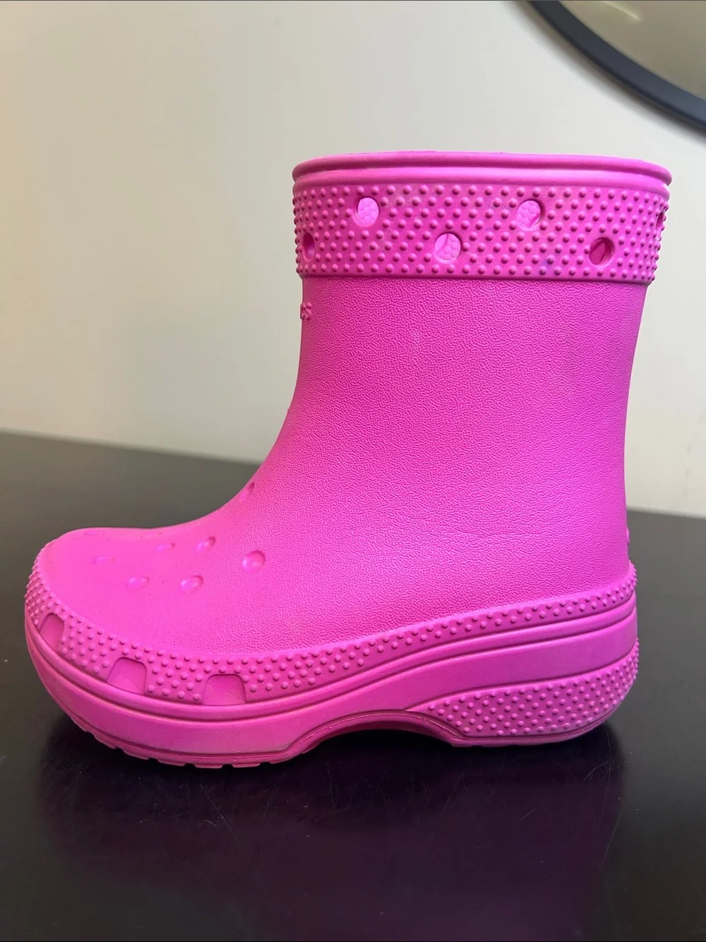 CROCS Kids Hot Pink Rain Boots 9